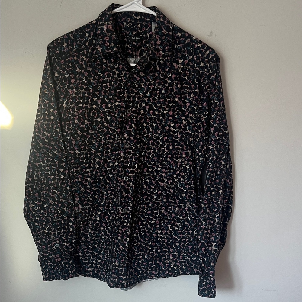 Paul Smith Men’s Multi-Color Casual Button Down Shirt, size small 🗝️